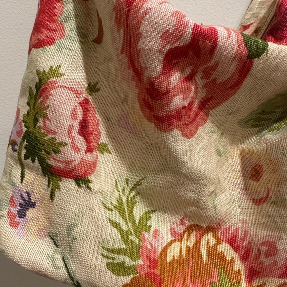 Furla canvas floral shoulder bag - Picture 2 of 8